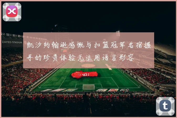 凯沙约翰逊感慨与扣篮冠军名宿握手的珍贵体验无法用语言形容
